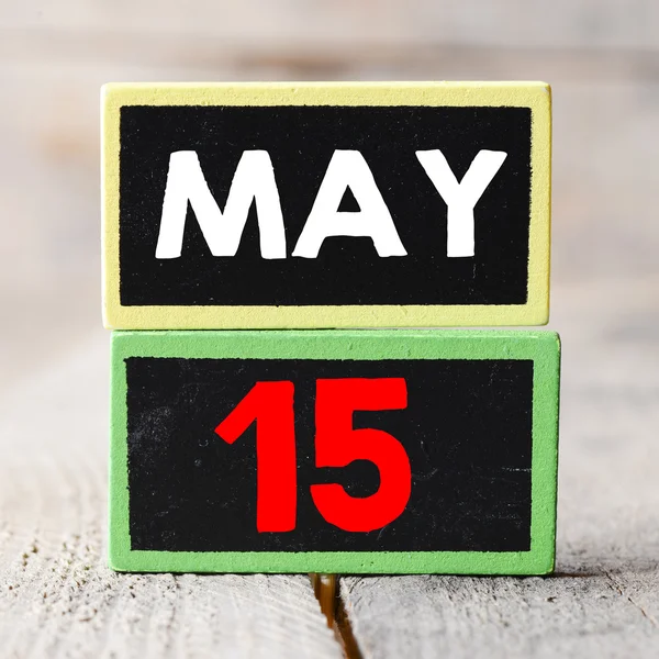 May 15 on blackboards — Stock Photo, Image