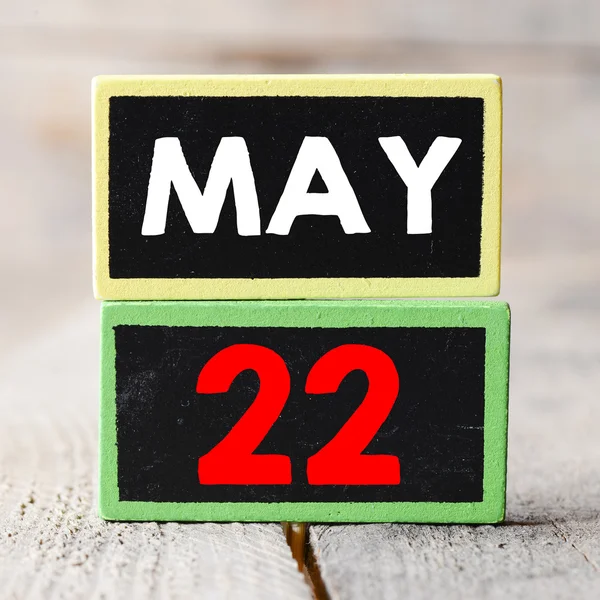 May 22 on blackboards — Stock Photo, Image