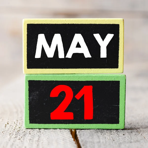 May 21 on blackboards — Stock Photo, Image