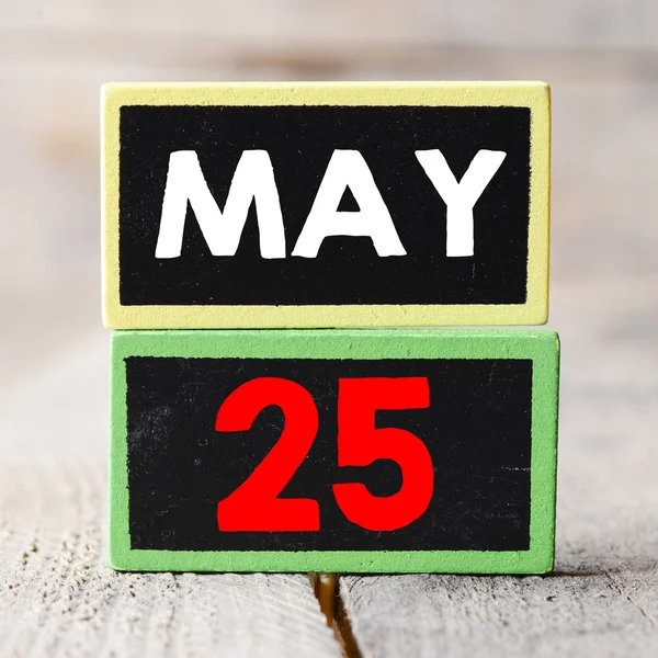 May 25 on blackboards — Stock Photo, Image
