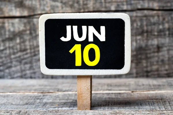 10. Juni auf Tafel — Stockfoto