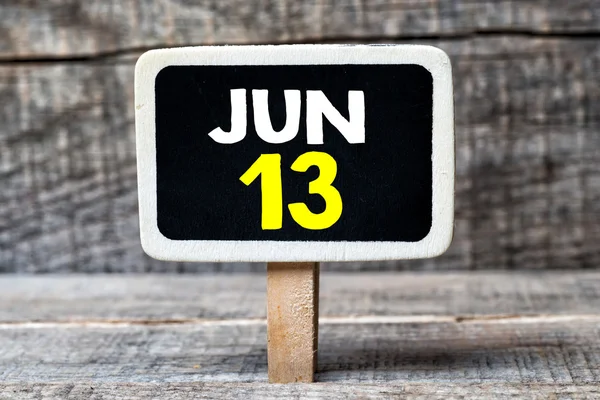 13. Juni auf Tafel — Stockfoto