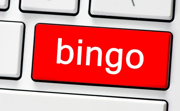 Klavye ile düğme bingo — Stok fotoğraf