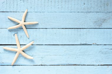 ahşap zemin üzerinde deniz yıldızı