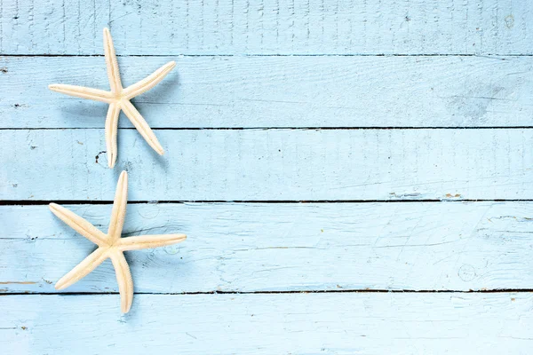 Starfish em fundo de madeira — Fotografia de Stock