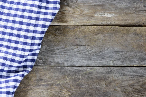 Arrière-plan en bois avec morceau de tissu — Photo