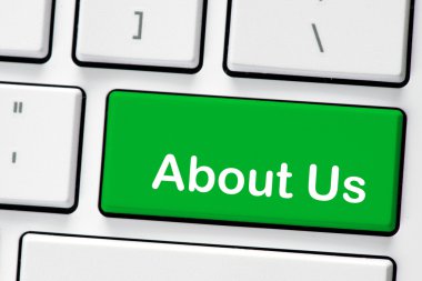 Bilgisayar beyaz klavye ile Hakkımızda