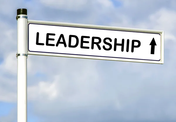 Leadership  word on road sign — Stock Photo, Image