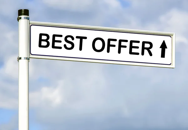 Best offer on road sign — Stock Photo, Image