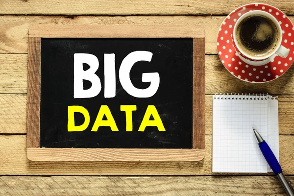 Big data på blackboard — Stockfoto