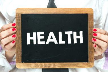 Blackboard ile el yazısı sağlık