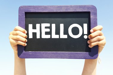 Merhaba Blackboard holding eller