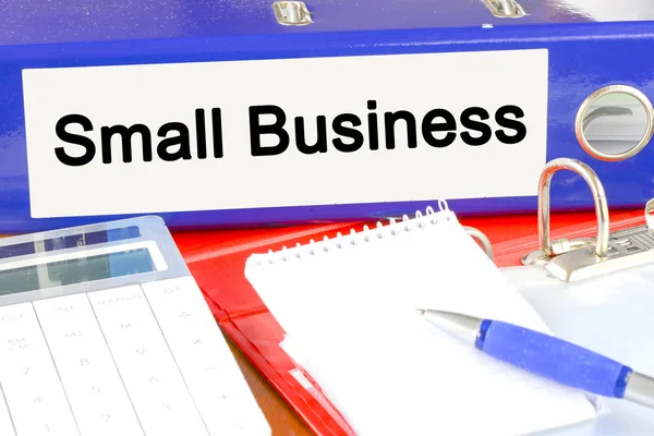 Folder with small businee label — Stock Photo, Image