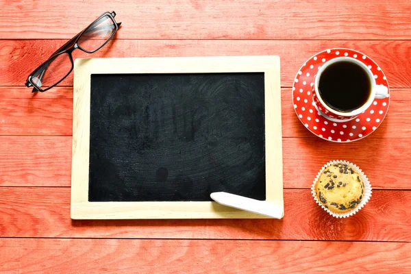 Empty  Blackboard  frame with chalk — Stock Photo, Image