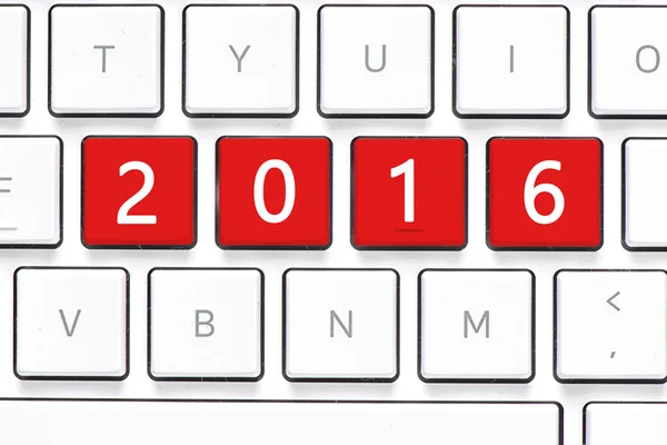 Tangentbord med 2016 knappar — Stockfoto