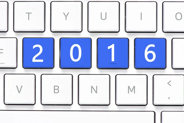 Keyboard with  2016  buttons — Stock Photo, Image