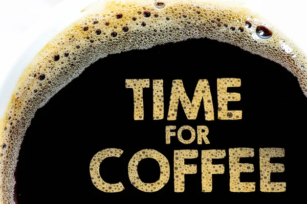 Fundo com tempo para o café — Fotografia de Stock