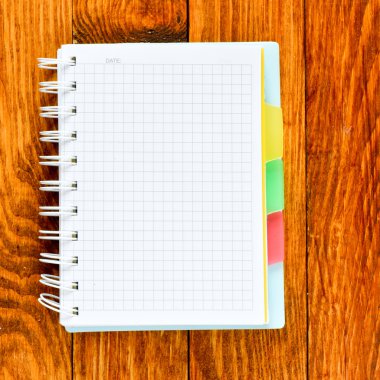 Açık boş sayfa defter