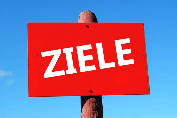 Ein Wort auf dem Schild — Stockfoto