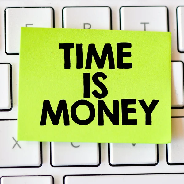 Memo with time is money — Stock Photo, Image