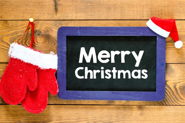 Merry christmas  on blackboard — Stock Photo, Image