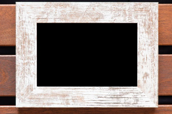 黑板在木制的背景 — 图库照片