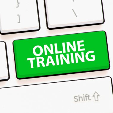 Bilgisayar klavye ile online eğitim