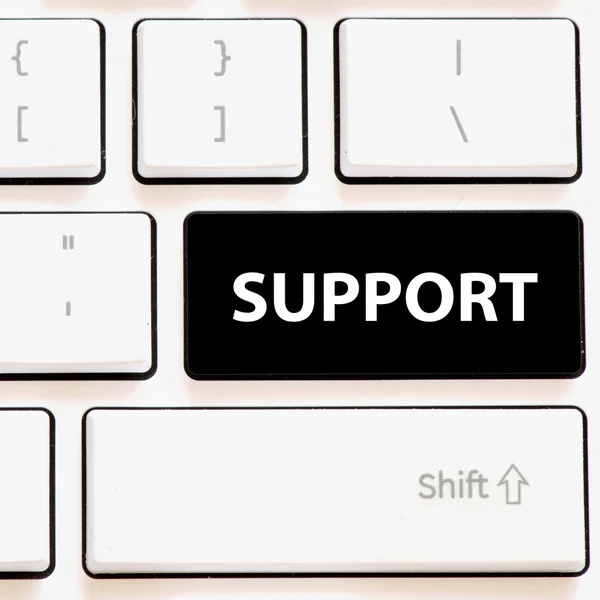 Tastiera per computer con supporto — Foto Stock