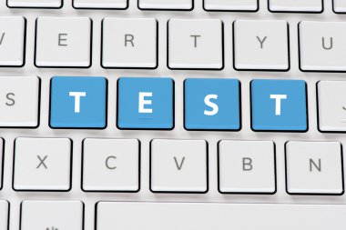 Bilgisayar klavye testi ile