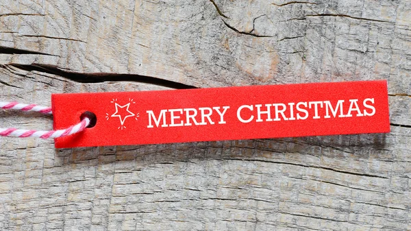 Tag Merry Christmas — Stock Photo, Image