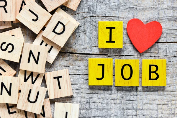 I love job Concept. — Stock Photo, Image