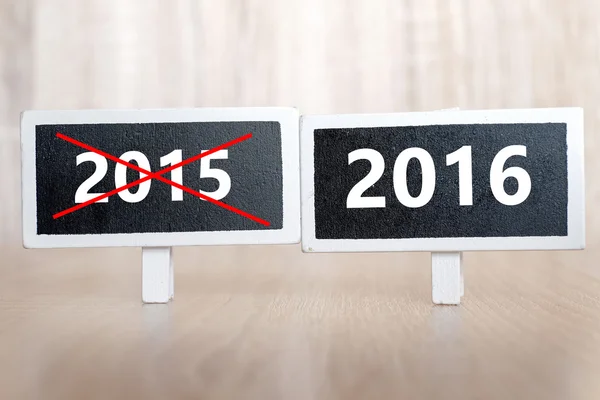 Placas negras de 2015 e 2016 — Fotografia de Stock