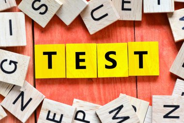 Ahşap harfleri test yazım