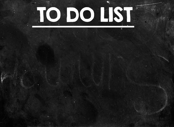 Blackboard with to do list inscription — Stock Photo, Image