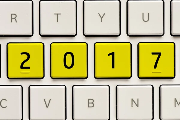 Клавиатура с 2017 года — стоковое фото