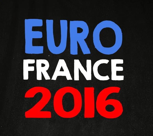 Znak euro 2016 Francii — Stock fotografie