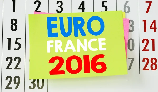 Signo Euro Francia 2016 — Foto de Stock