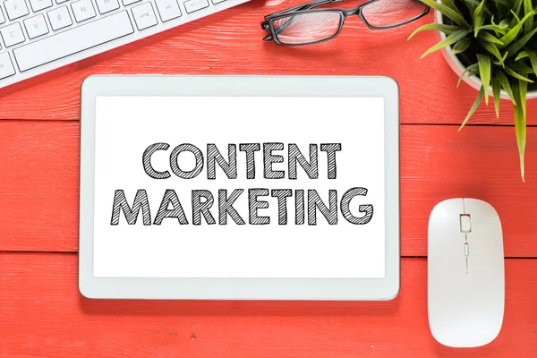 Content marketing Inskription — Stockfoto