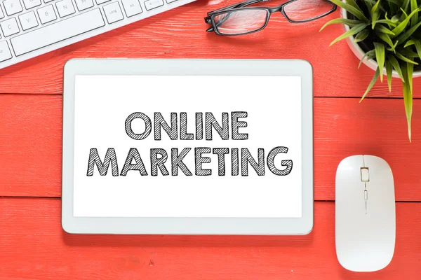 Iscrizione di marketing online — Foto Stock