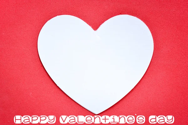 Herz mit Schriftzug Happy Valentinstag — Stockfoto