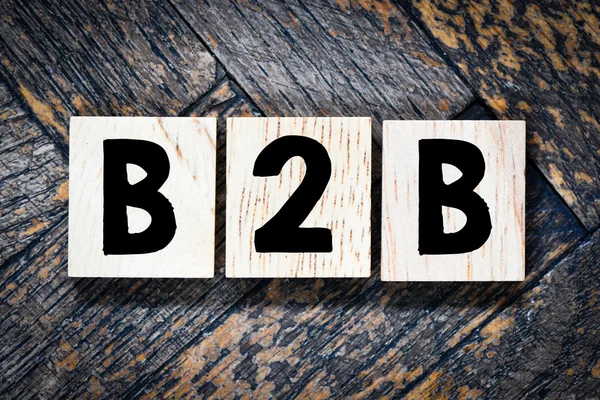 Wooden letters spelling B2B — Stock Photo, Image