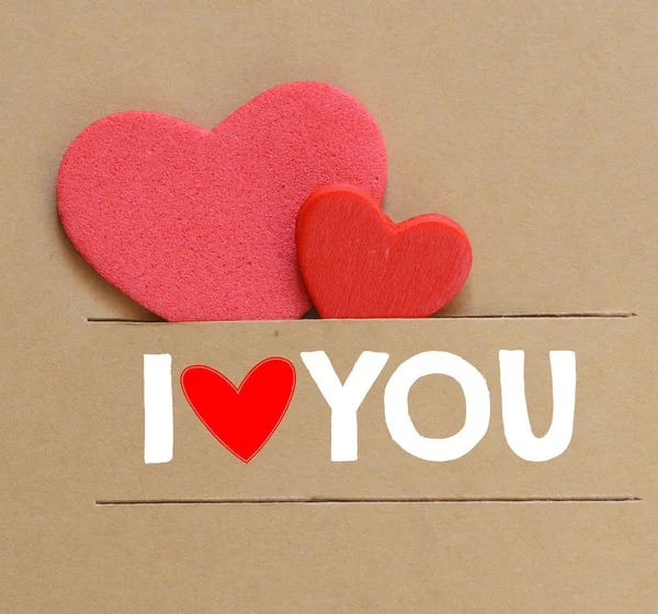 I love you  inscription — Stock Photo, Image