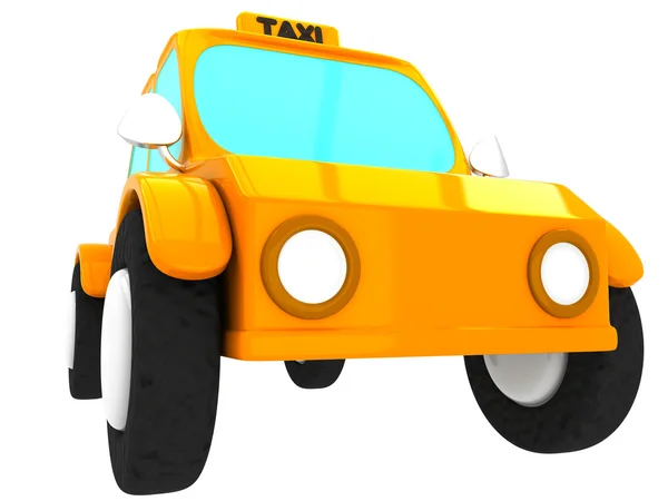 3D-s sárga taxi — Stock Fotó