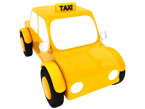 Táxi amarelo 3D — Fotografia de Stock
