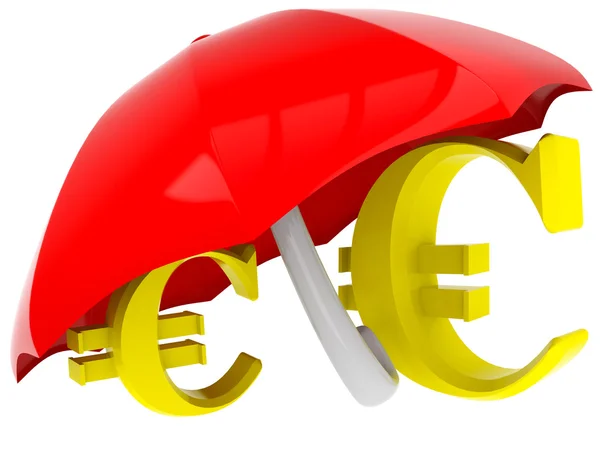 3D znak euro — Zdjęcie stockowe