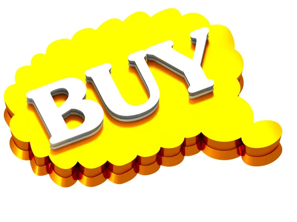 3d buy icon — Stock Photo, Image