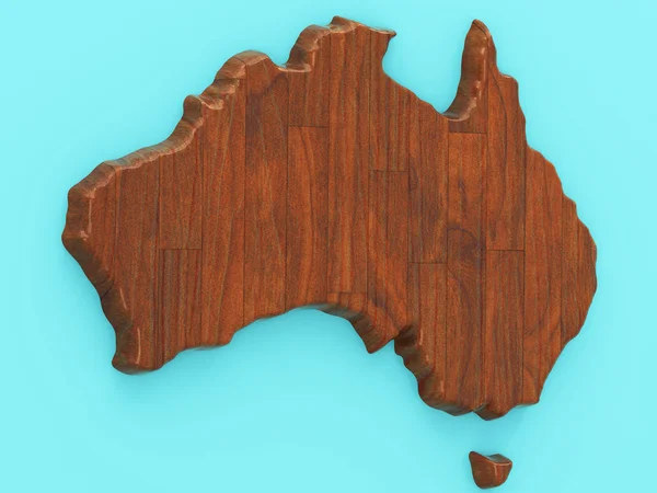 La carte de Australie — Photo