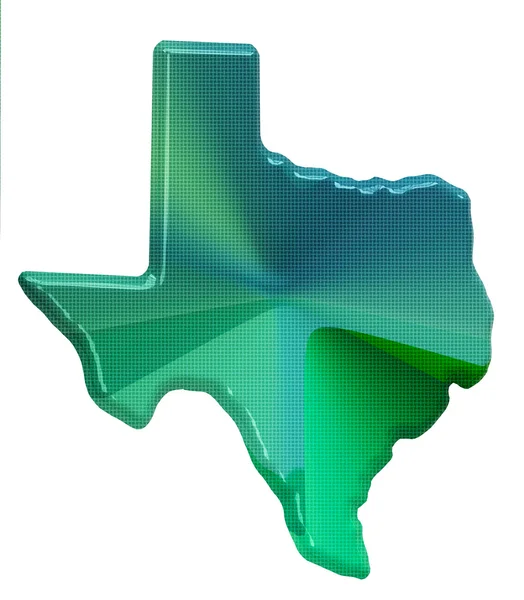 德克萨斯州的地图 — 图库照片