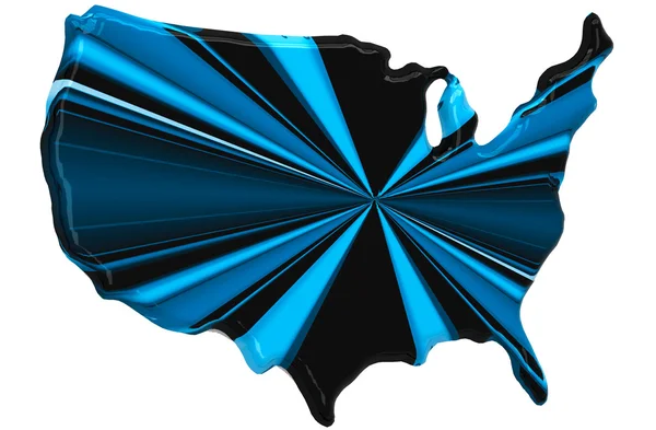 Mapa de colores de USA — Foto de Stock