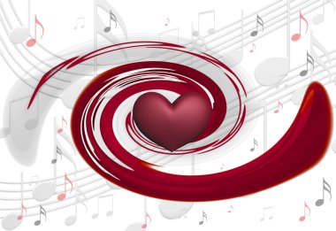 arka plan ile müzik notaları